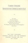 Tarkio College 1905 Commencement Program by Cedarville University