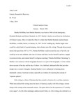 Critical Analysis Essay, January-March 1884