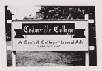 Cedarville College Sign by Cedarville University
