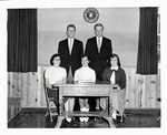 1955-1956 Senior Class Officers by Cedarville University