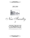 New Faculty, 2003-2004 by Cedarville University