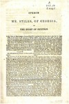 Speech of Mr. Stiles, of Georgia, on the Right of Petition by William H. Stiles