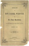 Speech of Hon. Daniel Webster by Daniel Webster