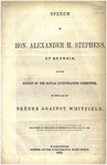 Speech of Hon. Alexander H. Stephens, of Georgia, on the Report of the Kansas Investigating Committee
