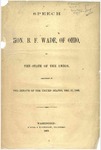 Speech of Hon. B. F. Wade, of Ohio, on the State of the Union by Benjamin Franklin Wade