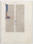 Latin "Portable" Bible Manuscript Leaf