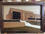 Centennial Library Intarsia by Cedarville University