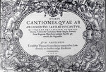 Cantiones quae ab argumento sacrae vocantur 1575