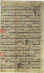 Manuscript Leaf from Antiphonal in Latin Late 14th Century