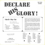 Declare His Glory by Cedarville College