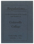 Regulations for the Government of the Faculty and Students of Cedarville College by Cedarville College