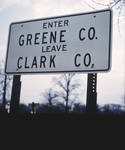 Greene County, Ohio Sign by Cedarville University
