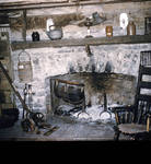 Fireplace in Early Cabin by Cedarville University